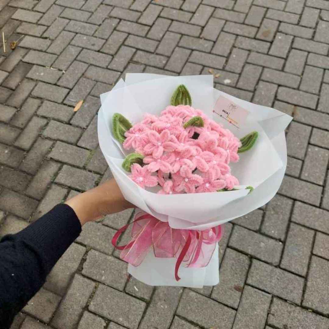 kawat bulu tulip pink